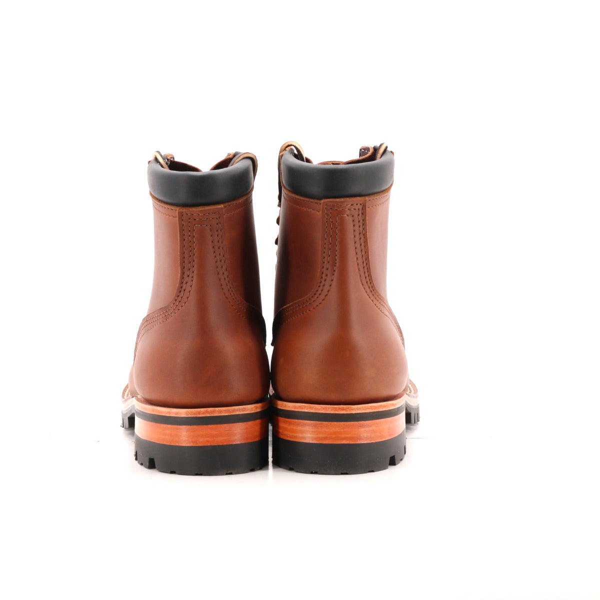 1964 brown color boot with aggressive sole. 6 inches tall.