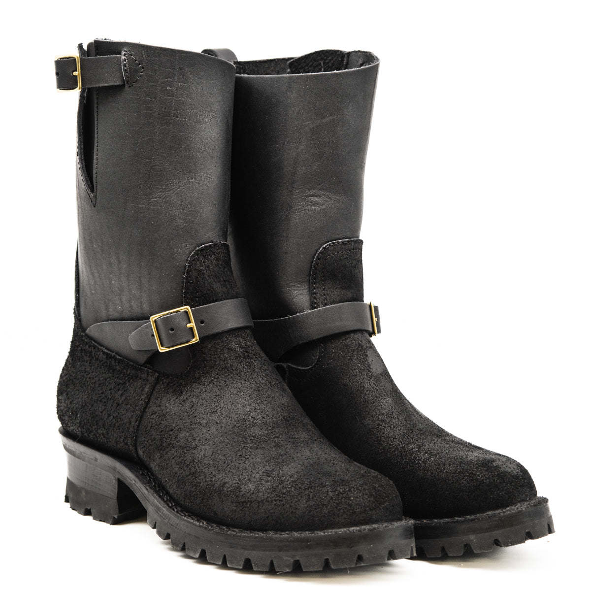 Pullman engineer boot in black