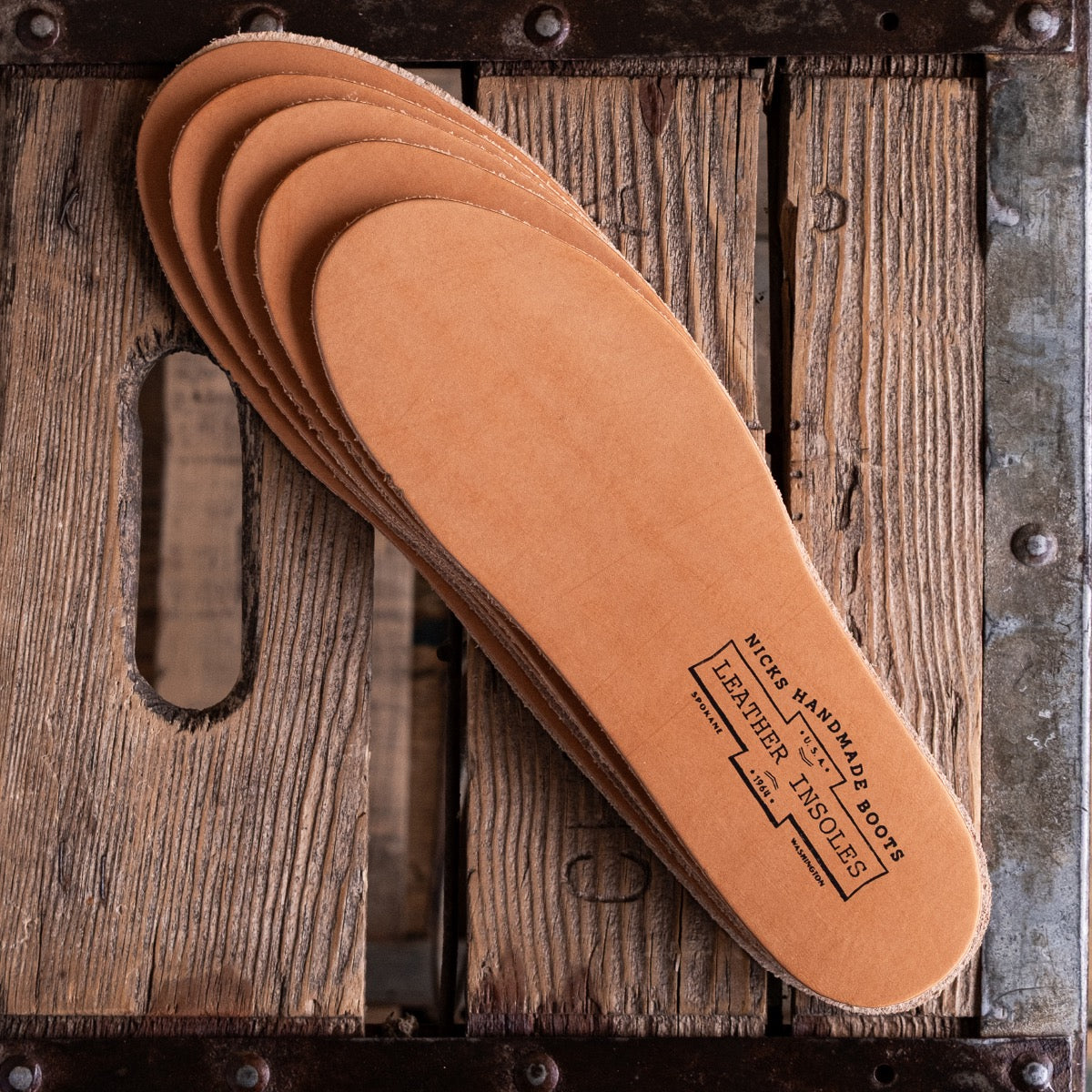 *Backordered / Veg Tan Leather Insoles – Standard | Protect & Extend the Life of Your Boots