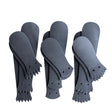 Black leather Kilties on a white background with copy describing what kind they are. 
