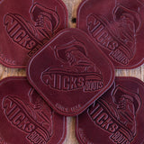 Nicks Stomp Coaster(In-Stock) - 12-15oz Wickett & Craig Belt Leather | Set of 5
