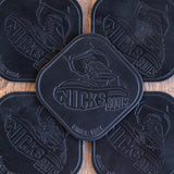 Nicks Stomp Coaster(In-Stock) - 12-15oz Wickett & Craig Belt Leather | Set of 5