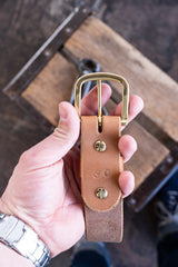 In Stock - Classic Work Belt / 1964 Tan / 1.5” / Waist Size 26 (Belt Size 30)