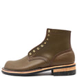 6" height, block heel brass hardware with a natural edge. Standard top