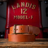 Heavy Duty Leather Work Belt - Tan Wickett & Craig English Bridle