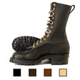 Lineman boot black smooth over rough out 